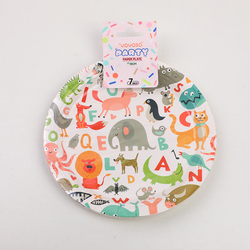 Vassoio Party Animal World Series da 9 pollici * 10 pezzi