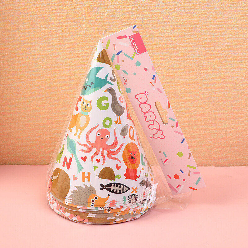 Cappello di carta Party Animal World*10 pezzi
