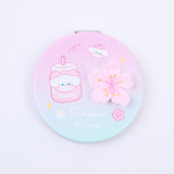 Specchio rotondo in pelle Sweet Season Double Sided Small