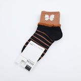 Calzini da donna in cotone con pizzo a metà polpaccio