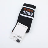 Calzini sportivi da donna in cotone a metà polpaccio, modello 1989, set da due paia