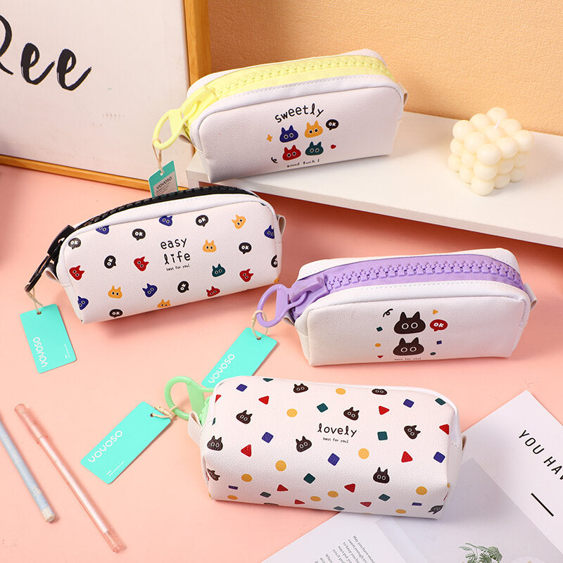 Astuccio portapenne con cerniera extra large della serie Black Cat Party