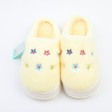 Ciabatte in cotone con piccoli fiori dolci coppia gialle 36-37