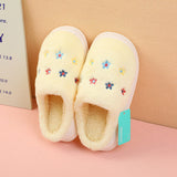 Ciabatte in cotone con piccoli fiori dolci coppia gialle 38-39