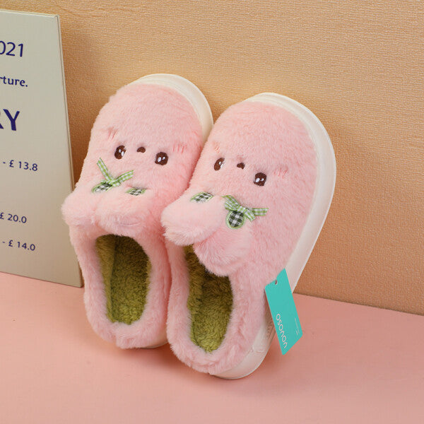 Pantofole da coniglio per bambini rosa taglia 34-35