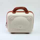 Bear Piccolo bagaglio portatile-Bianco