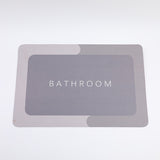 Tappetino diatomite semplice grigio