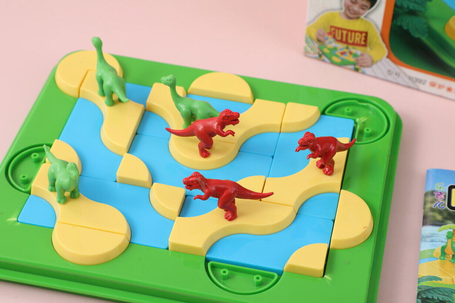 Giochi di QI - blocchi di costruzione per il salvataggio dell'isola dei dinosauri