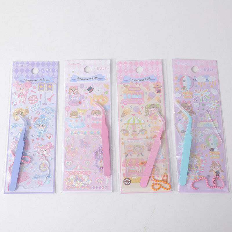 Set di adesivi Goo card - tema del parco della bambina