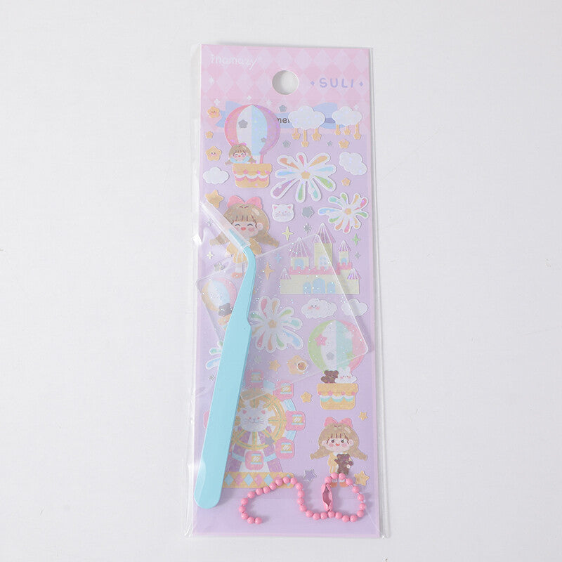 Set di adesivi Goo card - tema del parco della bambina