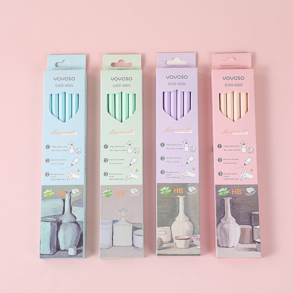 Matita HB Morandi 12pz in confezione di carta colorata