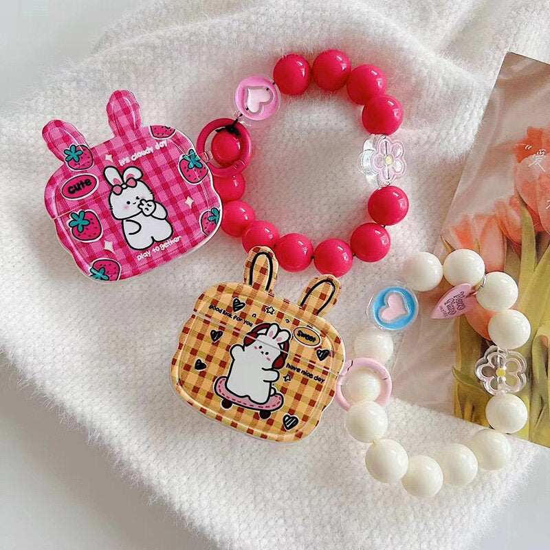 A5 rabbit graffiti con catena Custodia per auricolari wireless di terza generazione