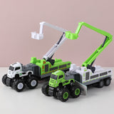 Camion sanitario a quattro ruote motrici in lega inerziale (scala + rimorchio di spruzzatori d'acqua)