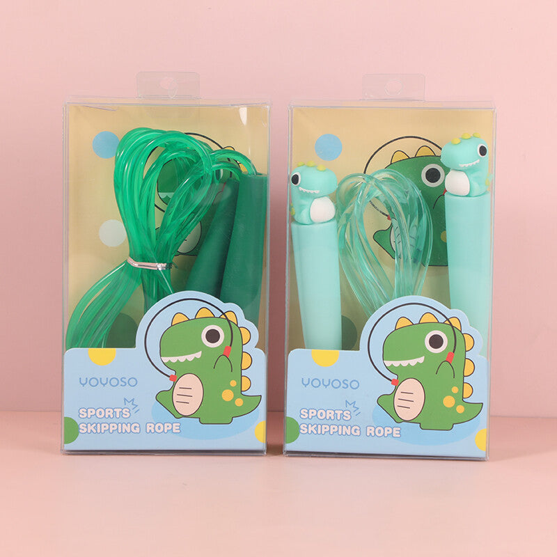 Salto della corda sportivo-dinosauro