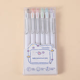 Penna glitterata 6pcs set per mano conto novizio (6 colori)