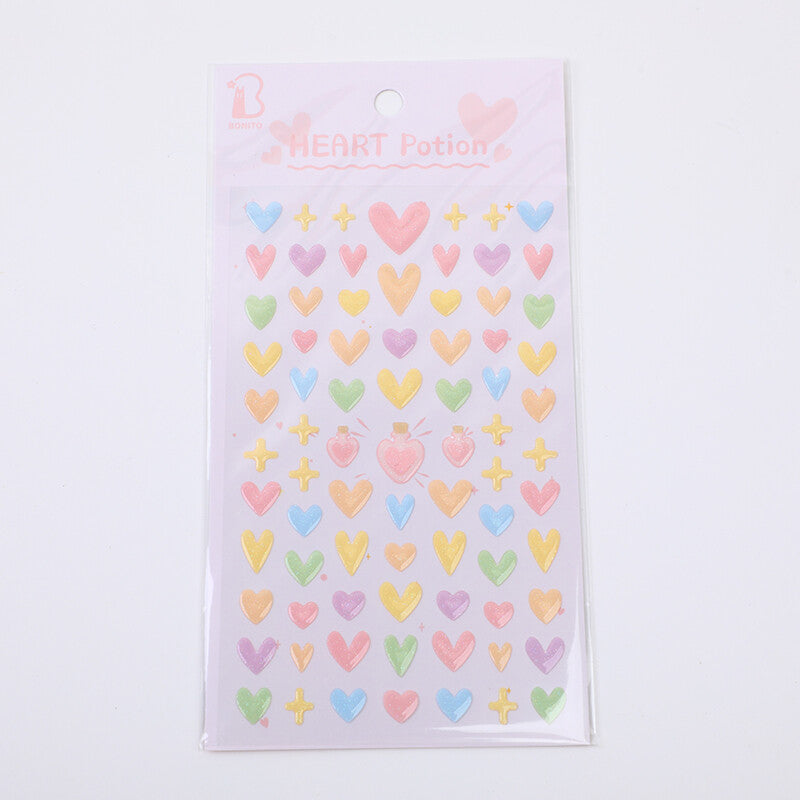 Adesivi magici dell'acqua dell'amore