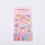 Adesivi a forma di gatto caramellato