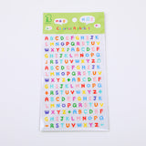 Adesivi colorati dell'alfabeto