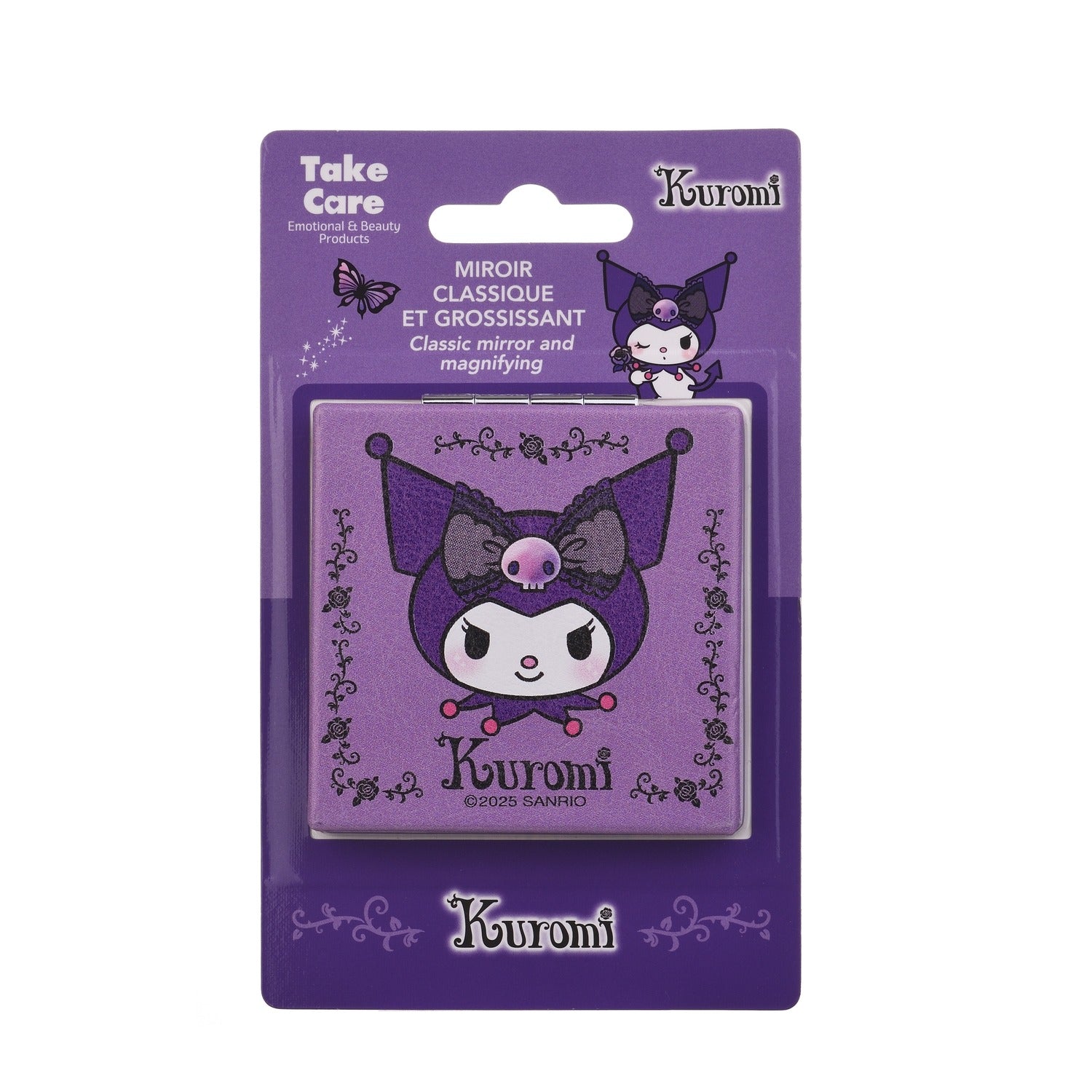 KUROMI DBLE SIDED POCKET MIRROR